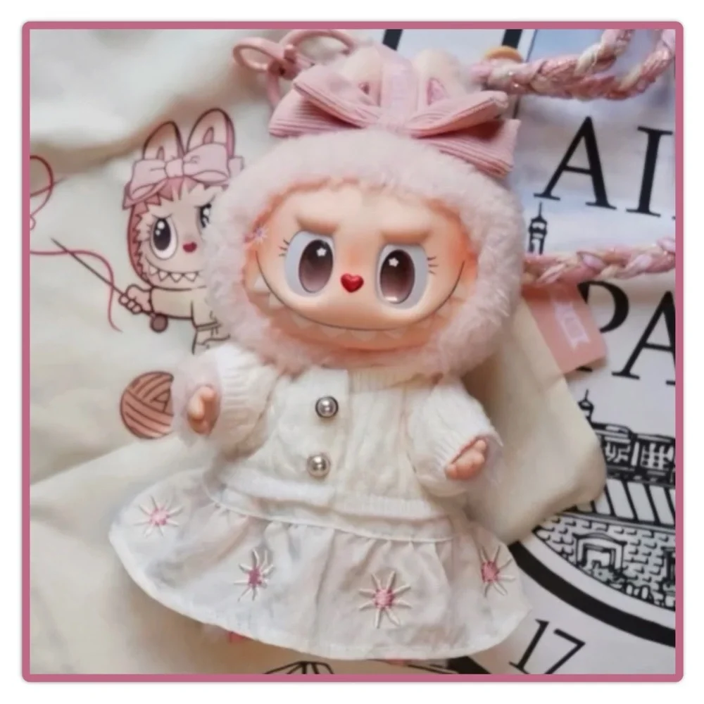 Pop Mart Fall Into Sweaters Mokoko Vinyl Plush Pendant Labubu Pop Land Exclusive - Picture 1 of 17